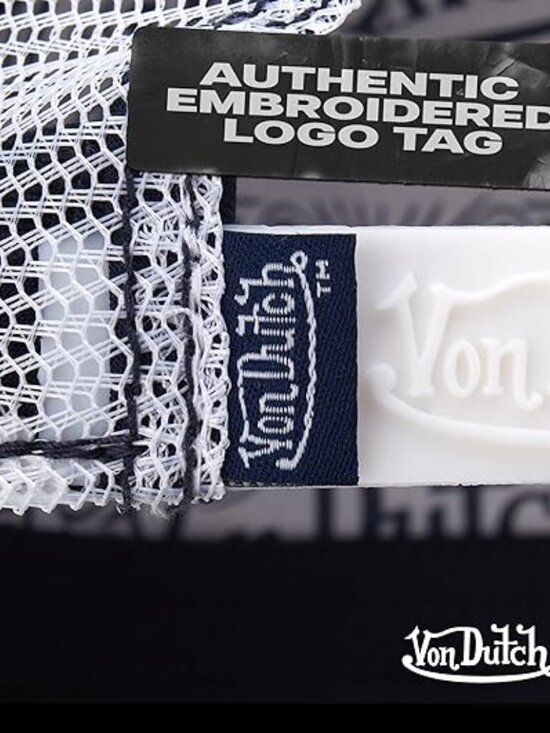 Von Dutch Unisex Trucker Hat - Curved Bill Mesh Back Retro Classic Colorblock
